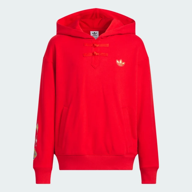 adidas 愛迪達 長袖上衣 帽T 大童 男女童 童裝 CNY新年 JK KN HOODY 紅 JM5864