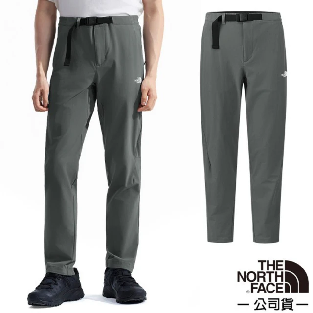 The North Face 男 NEW HIKE PANT 防潑水戶外徒步長褲.休閒運動褲.登山健行褲(7WCV-0UZ 珍珠灰 V)