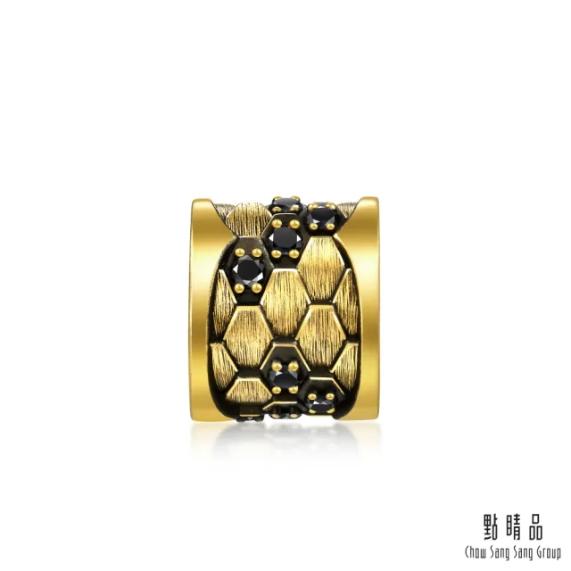 【點睛品】Charme XL 黑曜魅影 黃金黑鑽石串珠