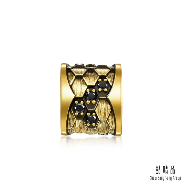 【點睛品】Charme XL 黑曜魅影 黃金黑鑽石串珠