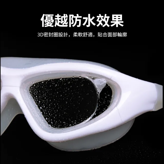 【OMG】618特惠 防水防霧高清泳鏡 大鏡框專業游泳眼鏡 蛙鏡 潛水鏡 男女通用