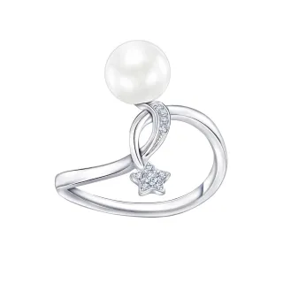 【Just Diamond】鎮金店 18K金 閃閃星辰-簡約 鑽石戒指