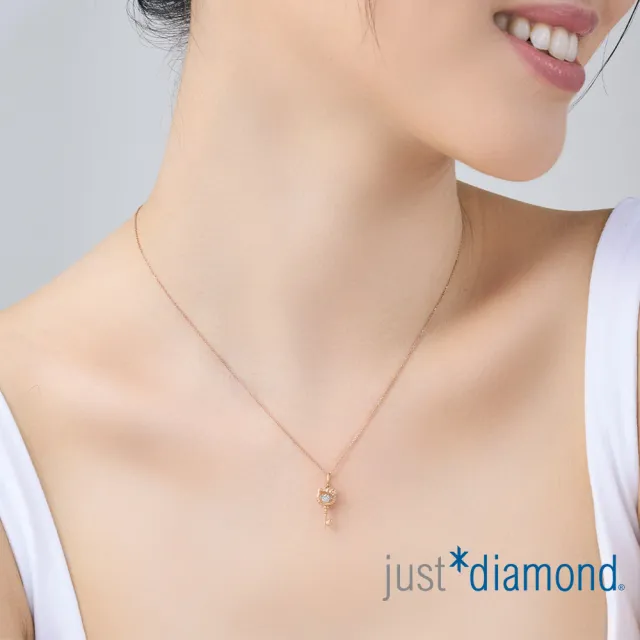 【Just Diamond】鎮金店 18K玫瑰金 Hello Kitty 轉轉愛 鑽石吊墜(不含鍊)