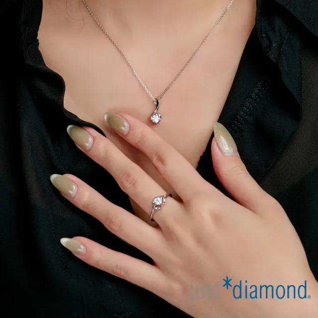 【Just Diamond】鎮金店 18K金 GIA Signature 印記-歡沁 鑽石戒指