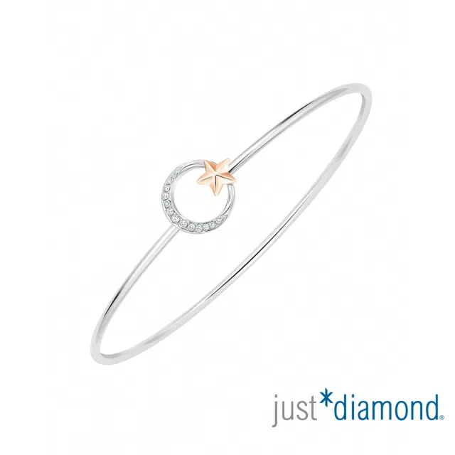 【Just Diamond】鎮金店 18K金 星辰浪漫 鑽石手環