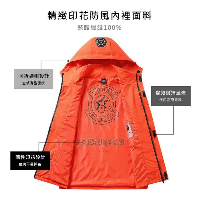 【Billgo】*現貨*XL-8XL加大碼*布標工裝休閒風衣機能外套-4色 登山防風夾克(130kg可穿、四季穿搭)