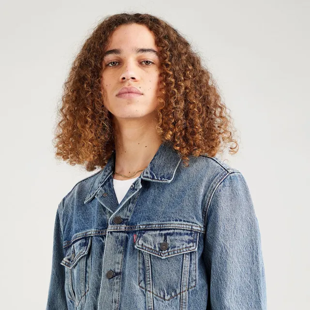 【LEVIS】男款 牛仔外套 / Type3經典修身版型 / 精緻中藍洗舊 熱賣單品 72334-0574