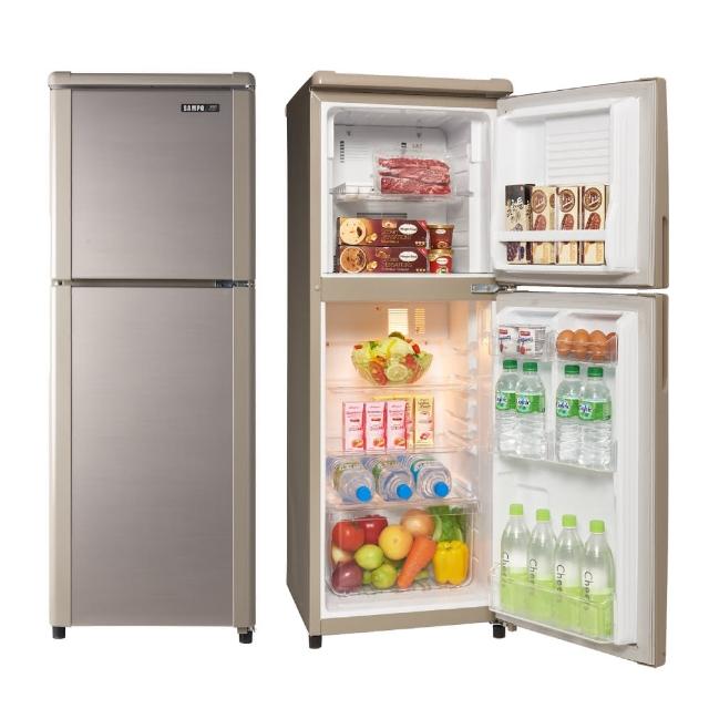 【SAMPO 聲寶】140公升一級能效經典品味系列定頻右開雙門冰箱(SR-C14Q-Y9)