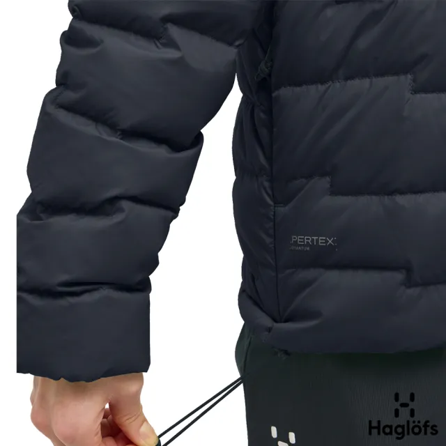 【Haglofs】女 Roc Flash Down 羽絨連帽外套(黑色)