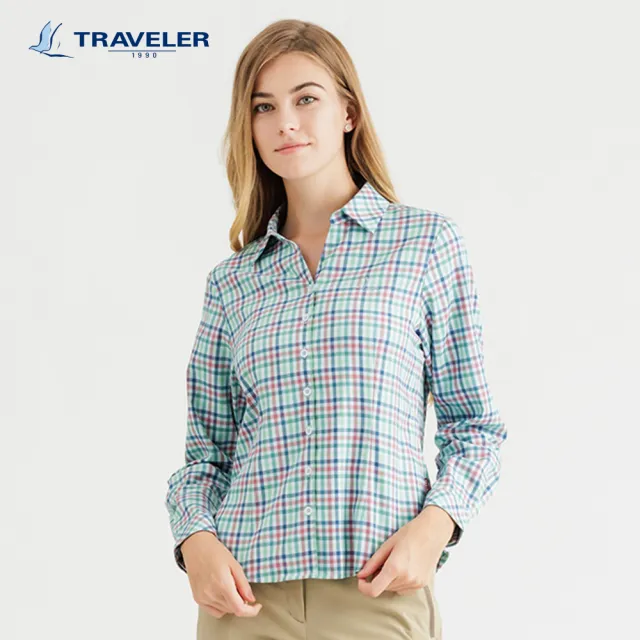 【TRAVELER 旅行者】女款吸排抗UV保暖襯衫｜242TR704(吸排/抗UV/上衣)