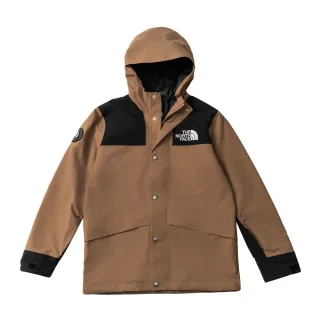 【The North Face 官方旗艦】新年款經典1986-北面兒童棕色DryVent防水透氣連帽衝鋒衣｜8C7M6IH