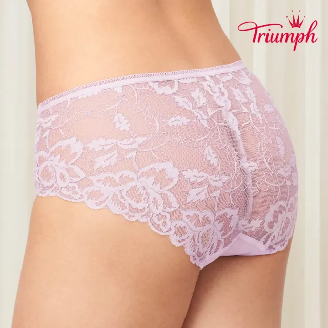 【Triumph 黛安芬】Premium絢麗系列 無痕中腰平口內褲 M-EL(溫柔紫)