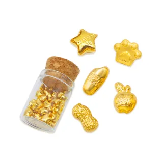 【金瑞利】雙12 黃金金豆0.27錢±1厘 贈許願瓶