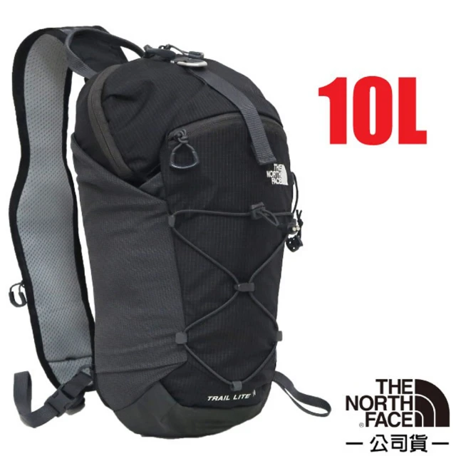 The North Face TRAIL LITE SLING 超輕量單肩斜背運動休閒背包10L.自行車背包(8C2M-KT0 黑/瀝灰)