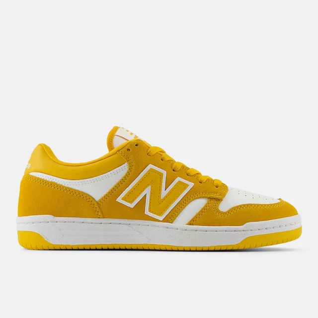 NEW BALANCE 男女 復古鞋 運動 經典 NB 480 休閒 D楦 簡約 俐落 穿搭 白黃(BB480LWA)