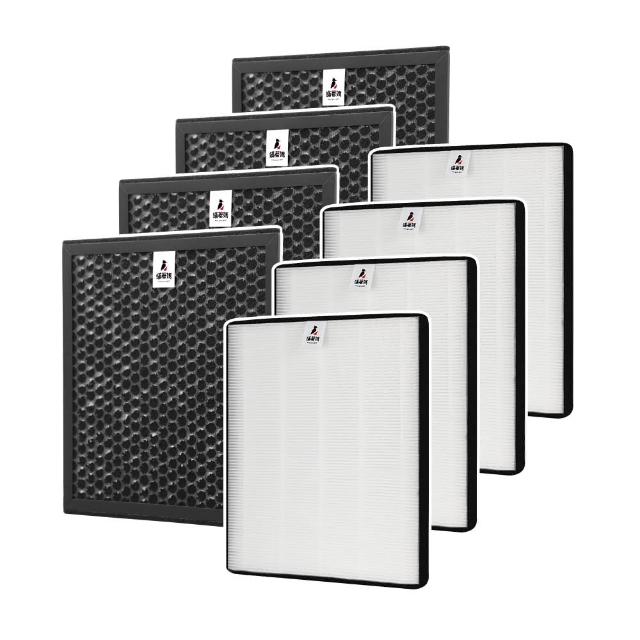 【蟎著媽】高效型濾網4套優惠組(適用 SHARP 夏普 DW-E10FT-W H10FT-W L10FT-W H12FT-W L12FT-W 清淨除濕機)