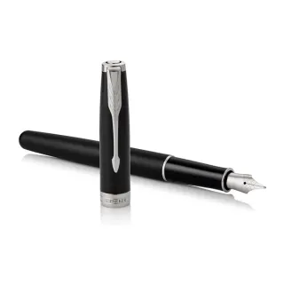 【PARKER】派克 卓爾霧黑白夾 F尖 鋼筆 法國製造