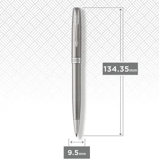 【PARKER】派克 卓爾鋼桿白夾 原子筆 法國製造