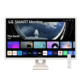 【LG 樂金】S+級福利品 32SR50F-W 32型 IPS 16:9 智慧聯網螢幕(搭載webOS/AirPlay2/8ms)
