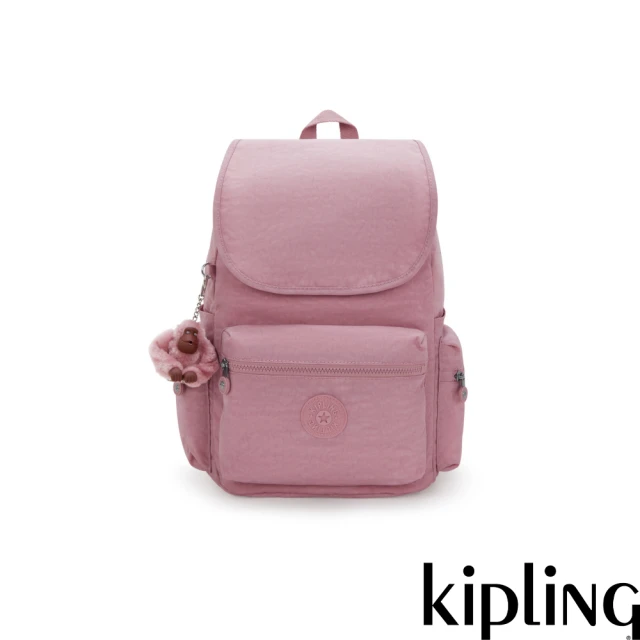 KIPLING官方旗艦館 藍底小花可愛長方形小包-TALLY
