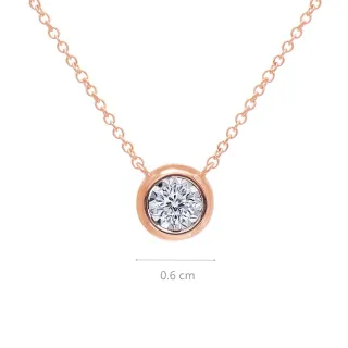 【Just Diamond】鎮金店 18K玫瑰金 Dreamy 鑽石項鍊