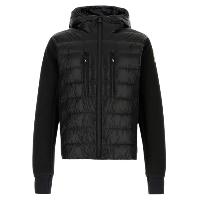 MONCLER 秋冬新款 男款 前襟羽絨拼接外套-黑色(2號USA-M、3號USA-L、4號USA-XL、5號USA-XXL)