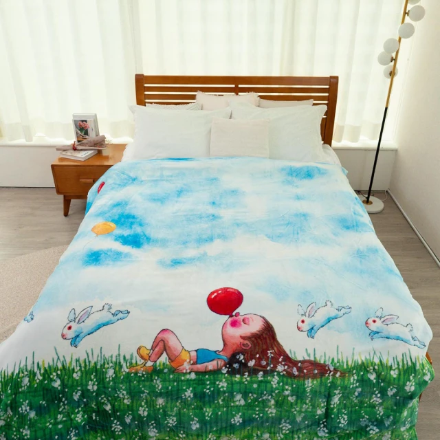 BELLE VIE 吸濕發熱保暖鋪棉毛毯140x200cm(