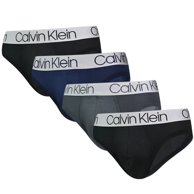 Calvin Klein 四入組 Microfiber 男內褲 柔滑輕盈 CK三角褲/CK內褲(黑、藍、灰、黑)