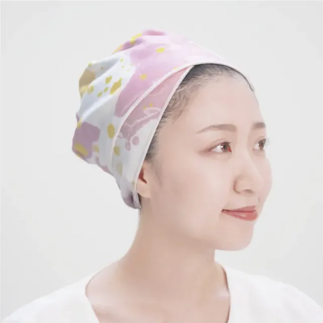 【SIKAER】夏日花色｜好好棉-自黏擦髮巾 寬版 L 37x100cm - 3入組(包頭巾 乾髮帽 吸水毛巾 擦頭巾 毛巾)