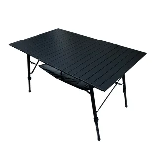 【Lumikenka 露米】無段式鋁捲桌120/暗夜(悠遊戶外)