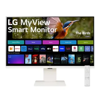 【LG 樂金】S+級福利品 32SR83U-W 32型 4K IPS 16:9智慧聯網螢幕(搭載 webOS/IoT 操控/AirPlay 2/視訊支援)