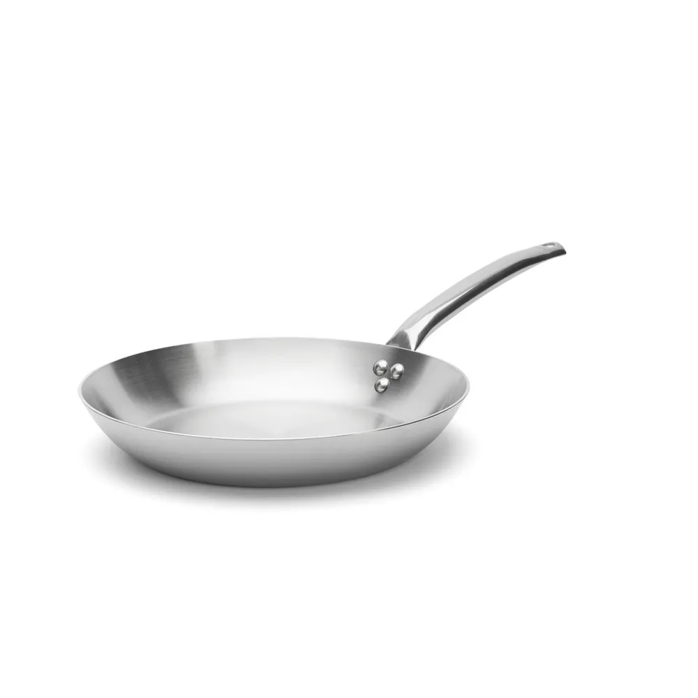 【de Buyer 畢耶】Alchimy系列 3層複合不鏽鋼單柄平底鍋32cm-適用IH爐(不含鍋蓋)