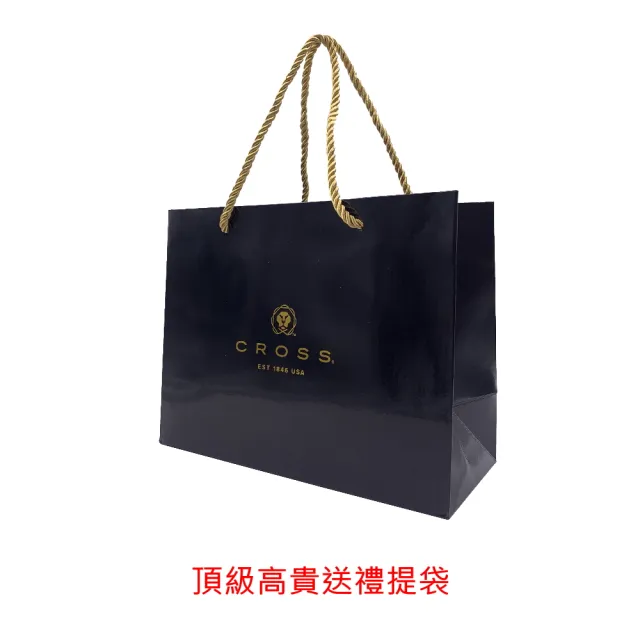【CROSS】頂級小牛皮編織紋拉鍊長夾 海倫系列(深藍色 送禮盒提袋)