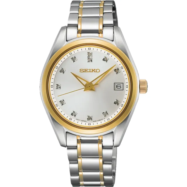 【SEIKO 精工】CS 輕奢鑽石典雅女錶-32mm雙色(6N32-00A0KS.SUR582P1)