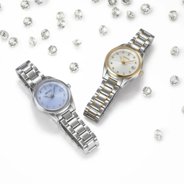 【SEIKO 精工】CS 輕奢鑽石典雅女錶-32mm雙色(6N32-00A0KS.SUR582P1)
