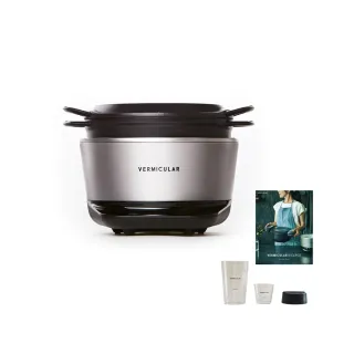 【Vermicular】IH琺瑯鑄鐵電子鍋-飛魚銀(小V鍋 鑄鐵鍋 電子鍋 電鍋 舒肥 米飯 滷肉 蔬食)