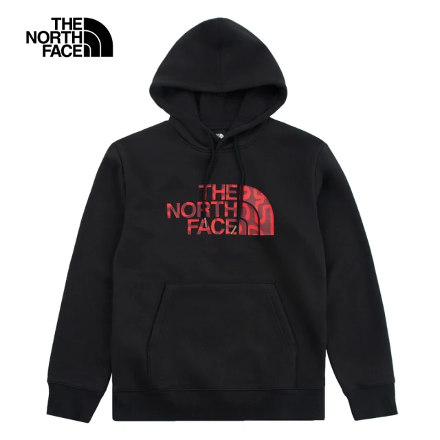 The North FaceThe North Face 新年款-北面男女款黑色趣味蛇年印花長袖帽T｜8CFVJK3