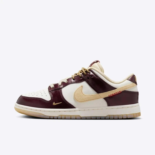 NIKE 耐吉 Wmns Dunk Low LX 女 運動休閒鞋 CNY 蛇年 穿搭 酒紅 金(HV5991-171)