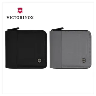 【VICTORINOX 瑞士維氏】Travel Essentials ㄇ字拉鍊短夾(653367/653368)