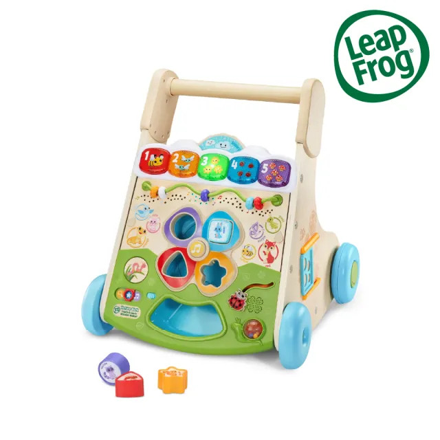 【LeapFrog】木質二合一觸控學步車(FSC認證的木材製成品質保證又安心)