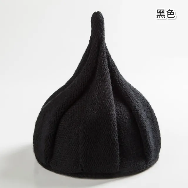 【橘魔法】旋轉毛線編織精靈帽(栗子帽 毛帽 帽子 配件 聖誕 大紅 過年 新年 中性款 男童 女童 童裝 兒童)