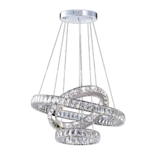 【大巨光】華麗風LED 40W+32W+24W水晶燈_吊燈-大(LW-12-1161 三色變光 進口水晶)