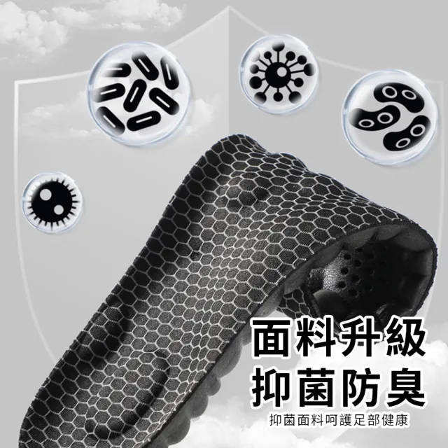 【Cube】石墨烯防臭鞋墊 雲科技踩屎感鞋墊 4D足弓減壓鞋墊 按摩鞋墊 除臭鞋墊 增高鞋墊 久站鞋墊 運動鞋墊