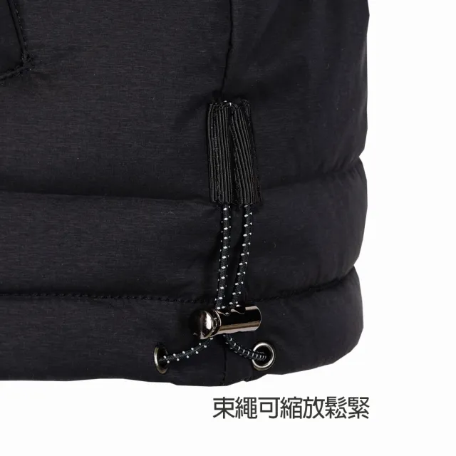 【PING】女款前口袋蓄熱保暖羽絨外套-黑(防風透氣/防潑水/GOLF/高爾夫/RC24220-88)