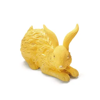 【生活金藝】富貴金兔 黃金擺件(金重足0.66錢)