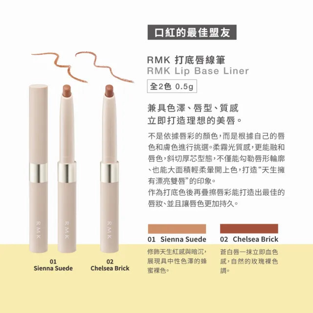 【RMK】打底唇線筆 0.5g(加贈潔膚組)