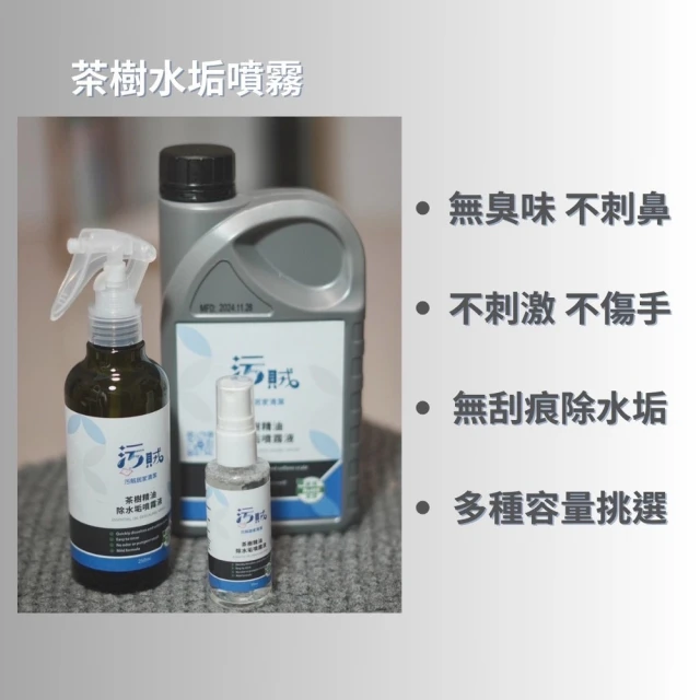 YING SHUO 台灣製 歐盟 SGS檢驗合格 居家清潔噴瓶 250ml*1入(茶樹精油 水垢 除鏽 家用車用)