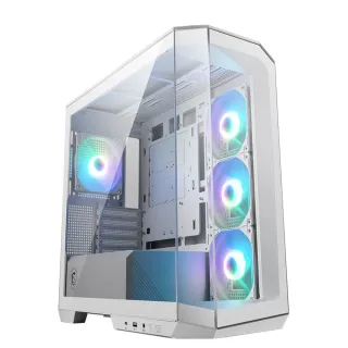 【微星平台】R7 八核 RTX4060TI WiN11{聖環召喚}海景房電競電腦(R7-9700X/B650/32G D5/1TB)