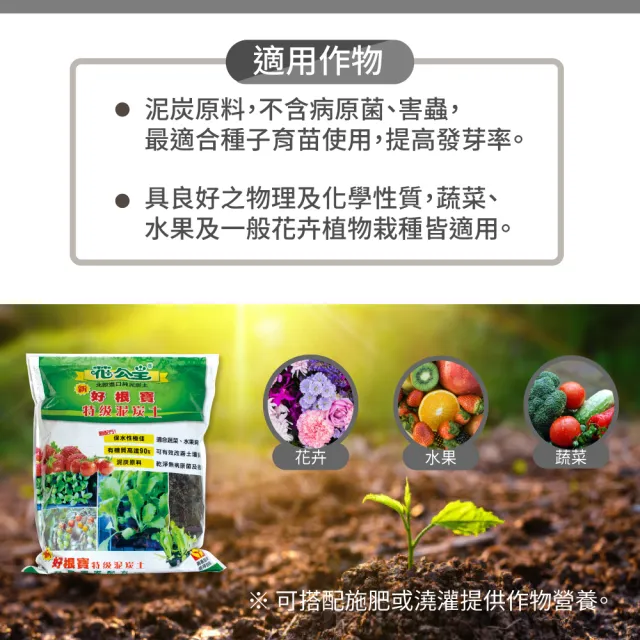 【花公主】新好根寶特級泥炭土6L