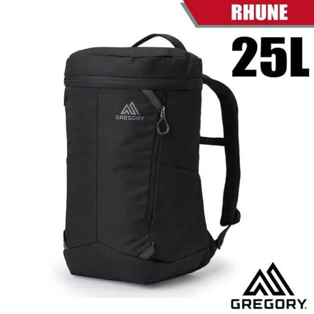 【Gregory】RHUNE多功能電腦背包 25L.休閒背包/旅遊背包.適自助旅行(143377-6404 炭黑色)